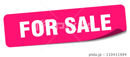 for sale sticker. for sale label 110411994
