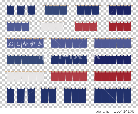 Noren illustration material set 110414179