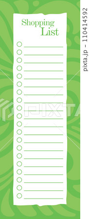 Grocery shopping list - printable list Grocery shopping list - printable list 110414592