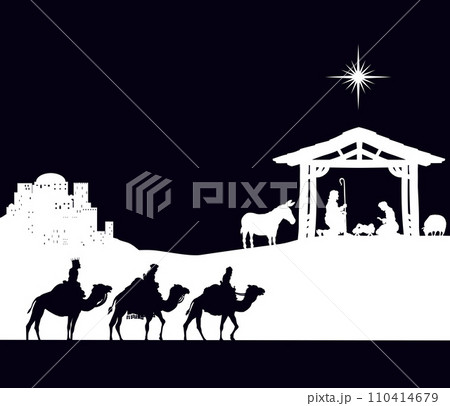 Nativity silhouette 2023 E2-16 110414679