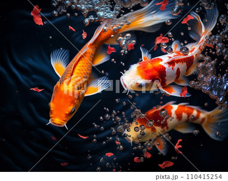 錦鯉複数匹 鯉 錦鯉複数匹 鯉 110415254