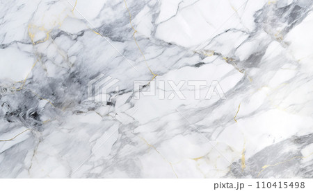white grey marble with gold veins streaks luxury background texture pattern background wallpaper AI generated 110415498