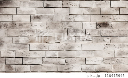 white grey color brick tile interior wall texture pattern background wallpaper backdrop surface AI generated 110415945