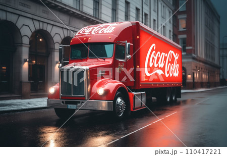 Coca-Cola Christmas truck. Christmas Holidays coming. Coca-Cola Christmas truck. Christmas Holidays coming. 110417221