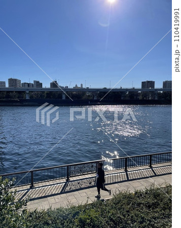隅田川テラスから見た風景 隅田川テラスから見た風景 110419991