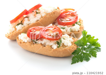 Bread with cottage Bread with cottage 110421932