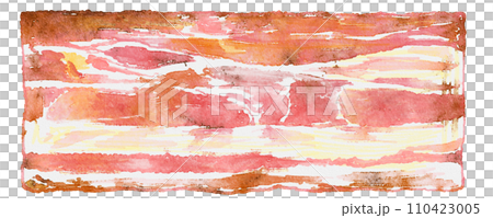 Bacon painted in watercolor 110423005