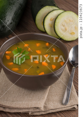 Soup with vegetables 110423673
