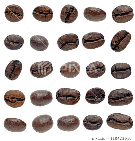 Set of coffee beans 110423916
