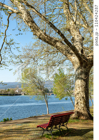 River side view in Ponte de Lima 110424287
