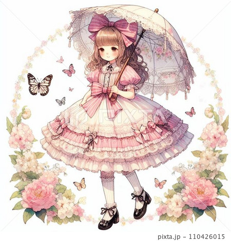 花の中の少女（AI画像） 110426015