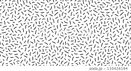 Small dash pattern on white background. Hand...のイラスト素材 [110426194] - PIXTA