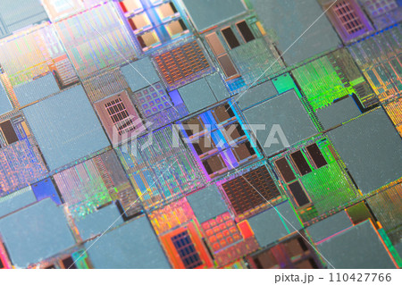 Silicon wafer for manufacturing semiconductor of integrated circuit. 110427766