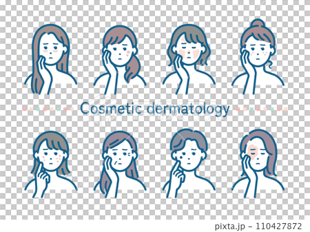 女性皮膚問題 110427872