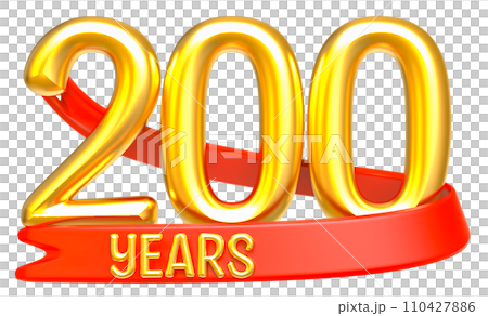 Happy Anniversary Number Years Gold 3D Render Happy Anniversary Number Years Gold 3D Render 110427886