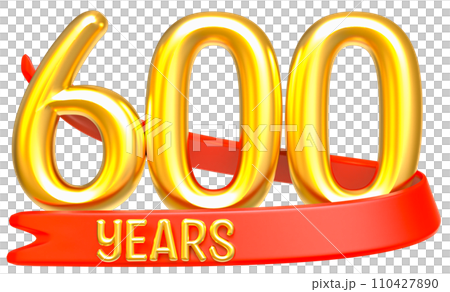 Happy Anniversary Number Years Gold 3D Render Happy Anniversary Number Years Gold 3D Render 110427890