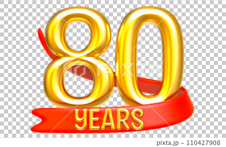 Happy Anniversary Number Years Gold 3D Render Happy Anniversary Number Years Gold 3D Render 110427908