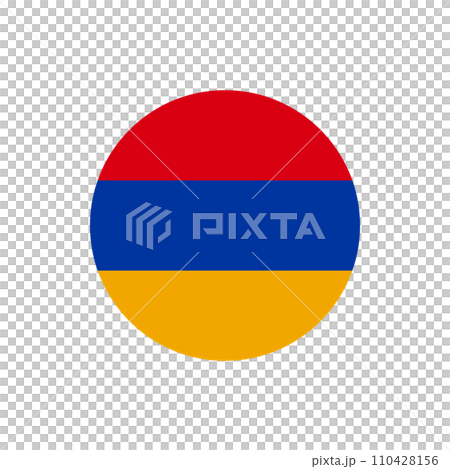 Round Armenia flag emblem badge vector illustration Round Armenia flag emblem badge vector illustration 110428156