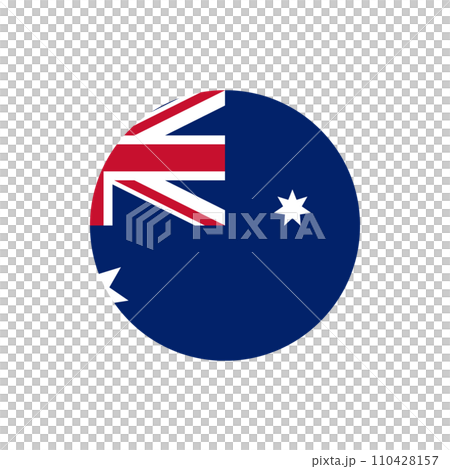 Round Australia flag emblem badge vector illustration Round Australia flag emblem badge vector illustration 110428157
