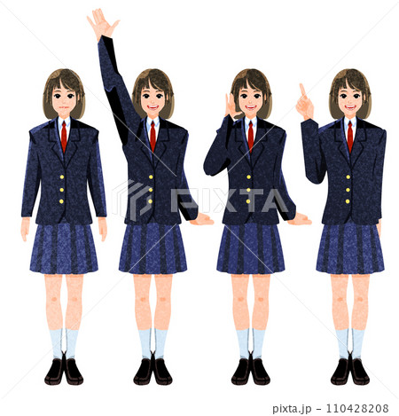 女子学生のポーズ集 女子学生のポーズ集 110428208
