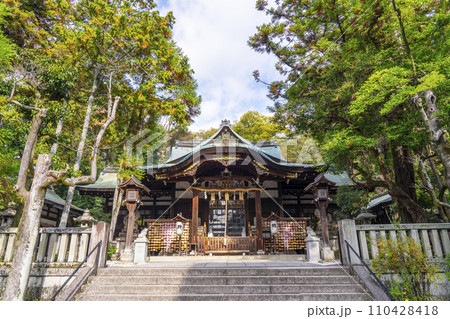 京都　岡崎神社　拝殿 110428418