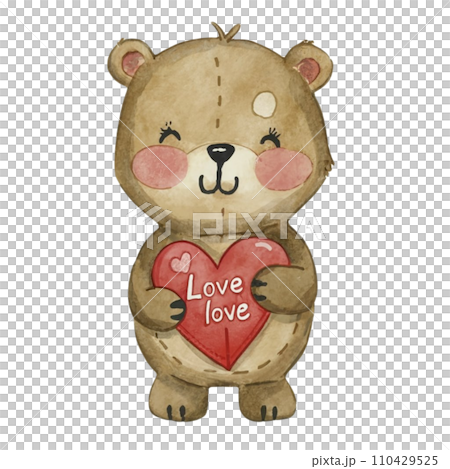 Cute Bear Valentines Day 110429525
