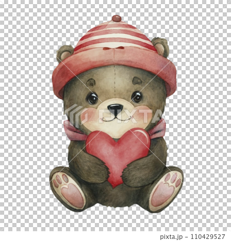 Cute Bear Valentines Day 110429527