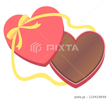 リボンのついたハートのチョコレート 110429698