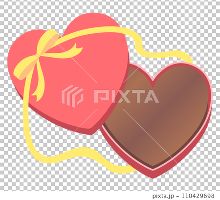 リボンのついたハートのチョコレート 110429698