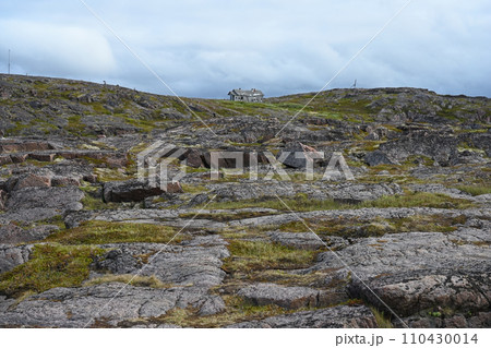 Boulders beach on shore of Barents sea 110430014