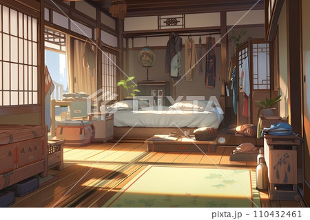 繊細で芸術的な家や室内系背景イラストのイラスト素材 [110432461] - PIXTA