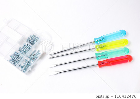 工具, DIY, 日曜大工, 大工, 作業, ネジ回し, 器具, ねじ, 仕事, 修理, ドライバー 110432476