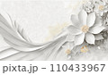 白い花　AI生成画像 110433967