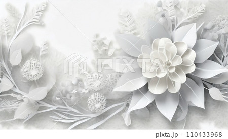 白い花 AI生成画像 白い花 AI生成画像 110433968