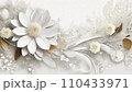 白い花　AI生成画像 110433971