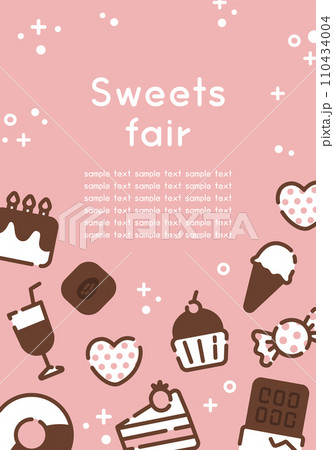 シンプルなスイーツの背景b_3 シンプルなスイーツの背景b_3 110434004