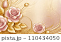 金色のバラ　AI生成画像 110434050