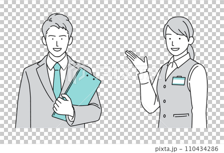 Illustration of a medical social worker Illustration of a medical social worker 110434286