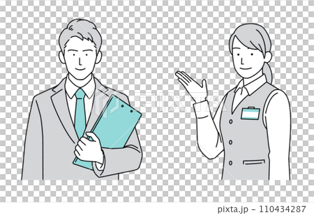 医療ソーシャルワーカーの人物イラスト 医療ソーシャルワーカーの人物イラスト 110434287