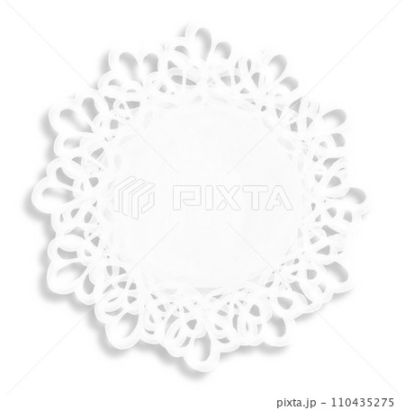 レースペーパー素材イラスト 110435275
