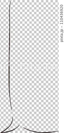 Round handwritten speech bubble frame, thin marker style Round handwritten speech bubble frame, thin marker style 110436920