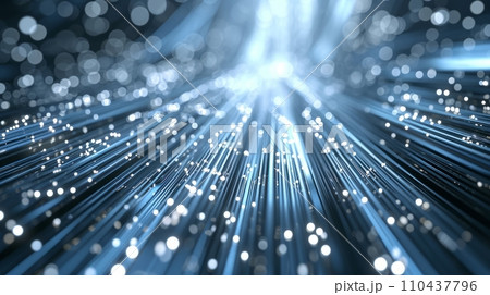 AI-generated content. Futuristic technology innovation silver 3D background. AI 110437796