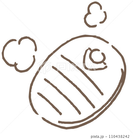 湯たんぽのイラスト（線画） 110438242
