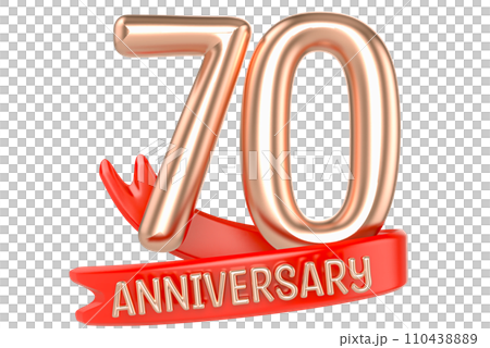 Happy Anniversary Number Gold 3D Render Happy Anniversary Number Gold 3D Render 110438889