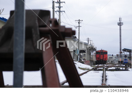 城端線_城端駅に停車するキハ40形気動車_2023/12/29撮影 城端線_城端駅に停車するキハ40形気動車_2023/12/29撮影 110438946