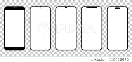 Smartphone illustration set Smartphone illustration set 110438970