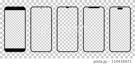 Smartphone illustration set Smartphone illustration set 110438971