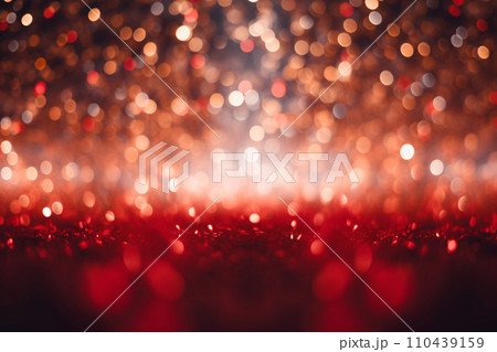 Abstract Bokeh Background with Red Glitter Lights Abstract Bokeh Background with Red Glitter Lights 110439159