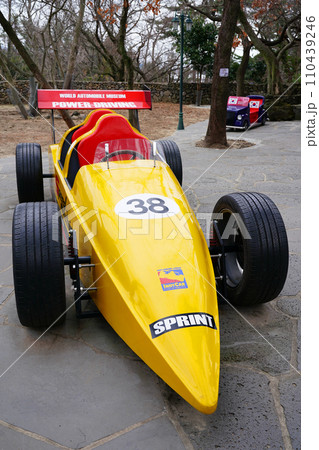 a classic race car 110439246