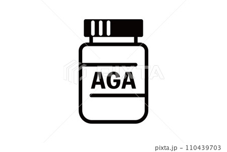 AGA(薄毛治療)の内服薬のアイコン、AGAのイメージ AGA(薄毛治療)の内服薬のアイコン、AGAのイメージ 110439703